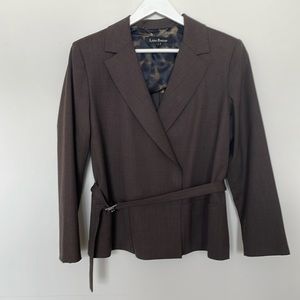2 piece Lida Baday Brown Wool Suit
